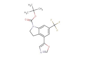 tert-butyl 4-(oxazol-5-yl)-6-(trifluoromethyl)indoline-1-carboxylate