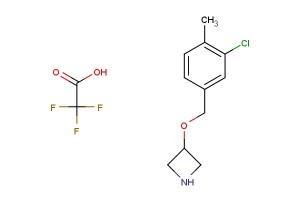 3-((3-chloro-4-methylbenzyl)oxy)azetidine 2,2,2-trifluoroacetic acid