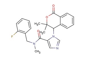 1-(3,3-dimethyl-1-oxoisochroman-4-yl)-N-(2-fluorobenzyl)-N-methyl-1H-imidazole-5-carboxamide