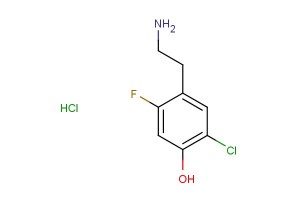 4-(2-aminoethyl)-2-chloro-5-fluorophenol hydrochloride