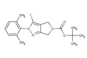 tert-butyl 2-(2,6-dimethylphenyl)-3-iodo-2,6-dihydropyrrolo[3,4-c]pyrazole-5(4H)-carboxylate