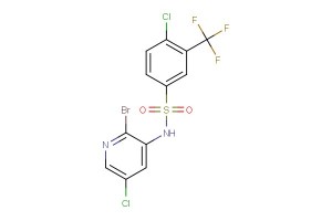 N-(2-bromo-5-chloropyridin-3-yl)-4-chloro-3-(trifluoromethyl)benzenesulfonamide