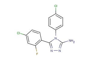 5-(4-chloro-2-fluorophenyl)-4-(4-chlorophenyl)-4H-1,2,4-triazol-3-amine