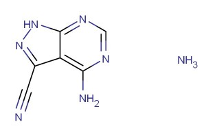 4-amino-1H-pyrazolo[3,4-d]pyrimidine-3-carbonitrile ammonia