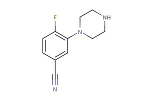 4-fluoro-3-(piperazin-1-yl)benzonitrile