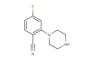 4-fluoro-2-(piperazin-1-yl)benzonitrile