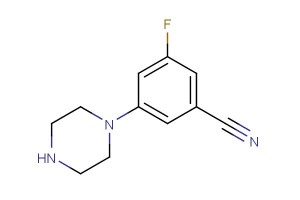 3-fluoro-5-(piperazin-1-yl)benzonitrile