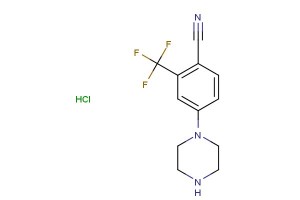 4-(piperazin-1-yl)-2-(trifluoromethyl)benzonitrile hydrochloride