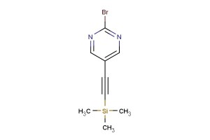 2-bromo-5-((trimethylsilyl)ethynyl)pyrimidine