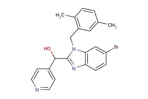 (6-bromo-1-(2,5-dimethylbenzyl)-1H-benzo[d]imidazol-2-yl)(pyridin-4-yl)methanol