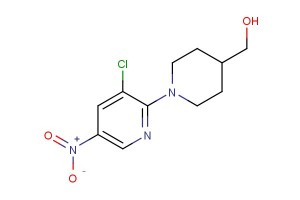 (1-(3-chloro-5-nitropyridin-2-yl)piperidin-4-yl)methanol