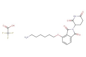4-((6-aminohexyl)oxy)-2-(2,6-dioxopiperidin-3-yl)isoindoline-1,3-dione 2,2,2-trifluoroacetate