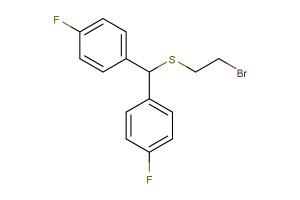 (bis(4-fluorophenyl)methyl)(2-bromoethyl)sulfane