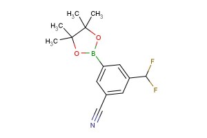 3-(difluoromethyl)-5-(4,4,5,5-tetramethyl-1,3,2-dioxaborolan-2-yl)benzonitrile