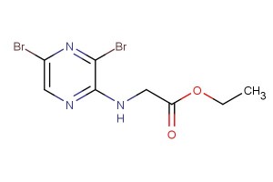 ethyl 2-((3,5-dibromopyrazin-2-yl)amino)acetate