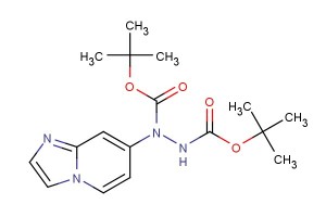 di-tert-butyl 1-(imidazo[1,2-a]pyridin-7-yl)hydrazine-1,2-dicarboxylate