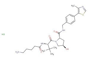 (S,R,S)-AHPC-C4-NH2 hydrochloride; E3 ligase Ligand-Linker Conjugates 28
