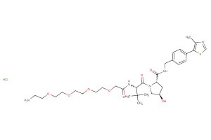 (S,R,S)-AHPC-PEG4-NH2 hydrochloride;  E3 ligase Ligand-Linker Conjugates 7
